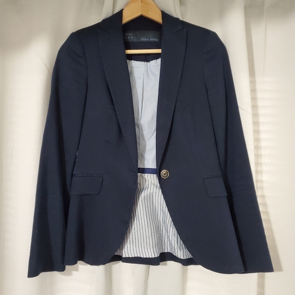 Zara Jackets & Blazers - Zara Navy Blue Blazer